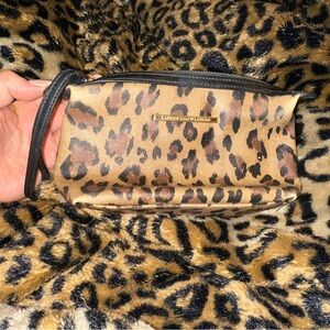 Ralph Lauren Leopard Print Cosmetic Bag